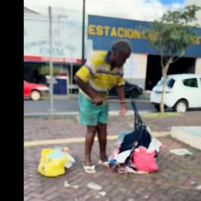 VEJA VÍDEO - Idoso em situação de rua dispara xingamentos em abordagem social em Rio Preto