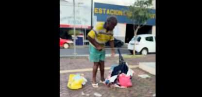 VEJA VÍDEO - Idoso em situação de rua dispara xingamentos em abordagem social em Rio Preto
