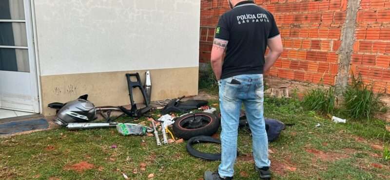 Polícia Civil encontra desmanche de peças automotivas em operação contra roubos e furtos de motos em Rio Preto