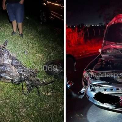 Motociclista morre após colisão frontal na contramão em rodovia de Catanduva