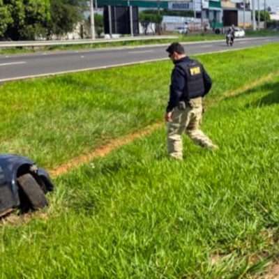 Motorista sofre acidente na BR-153 e bafômetro registra 1,06 mg/L de álcool em Rio Preto
