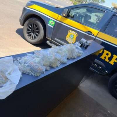 VEJA VÍDEO - PRF apreende 1.051 ampolas de anabolizantes na BR-153 na região