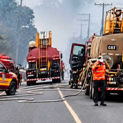 Incêndio em fábrica de pneus mobiliza 32 bombeiros e 12 viaturas em Catanduva