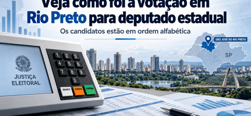 Deputados estaduais: veja como foi a votação em São José do Rio Preto